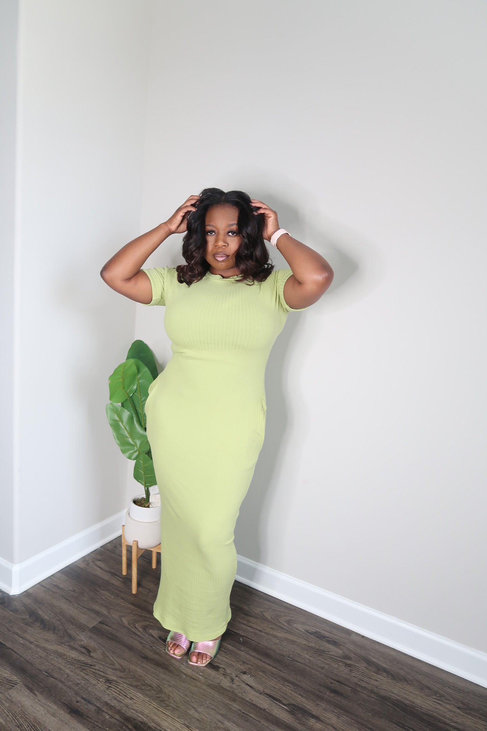 Citronella Bliss: Midi Dress for Stylish Comfort - The True Professional Co